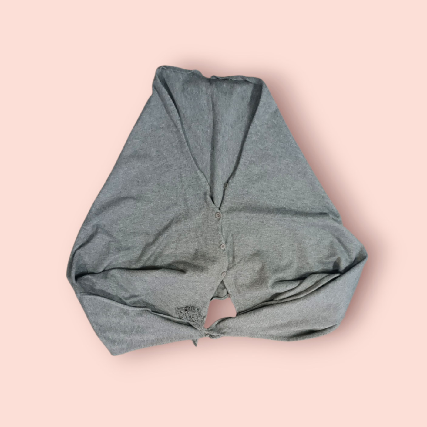 Poncho One Size Grau