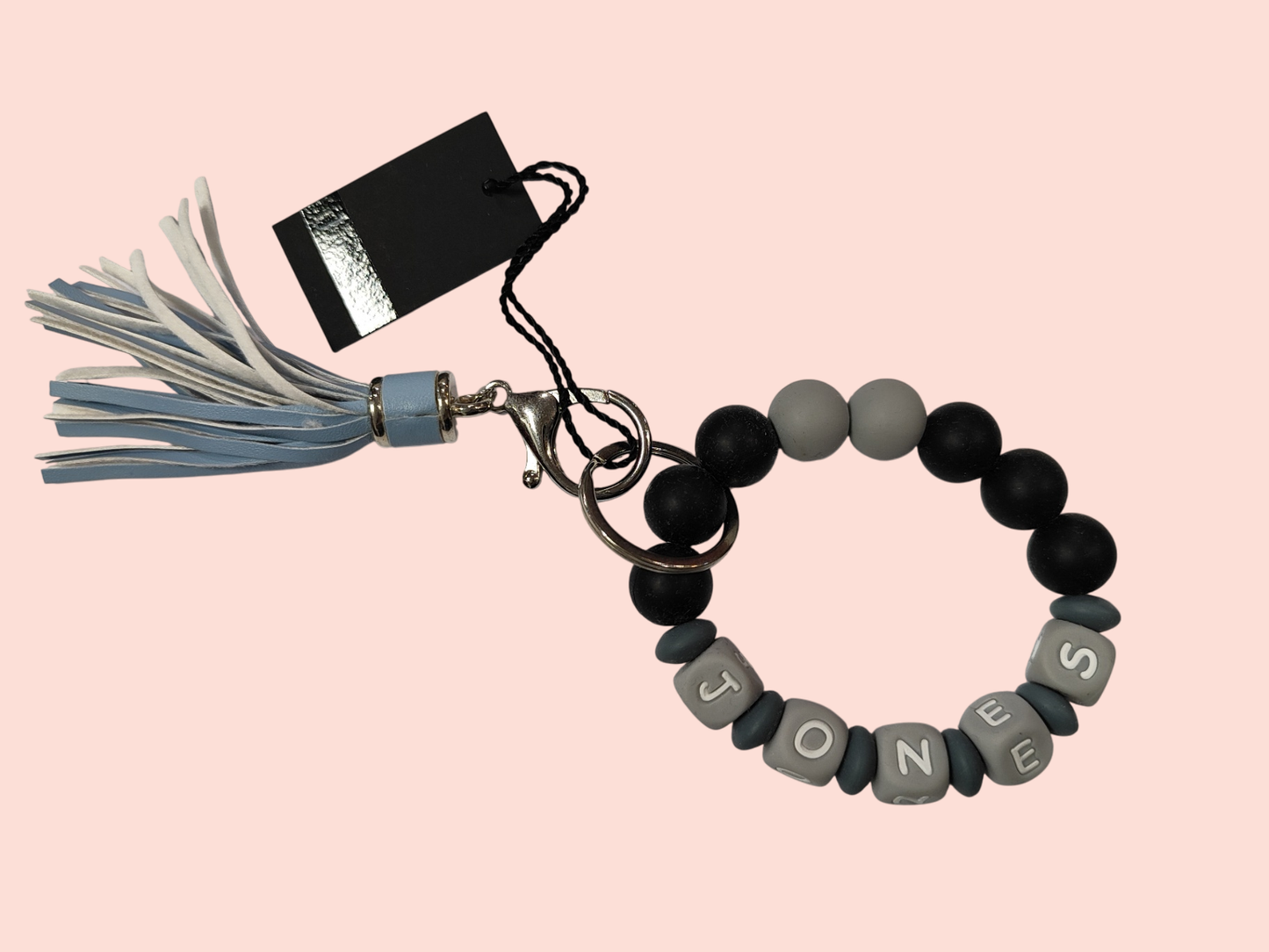 Jones Schlüsselanhänger Schwarz, Grau, Hellblau