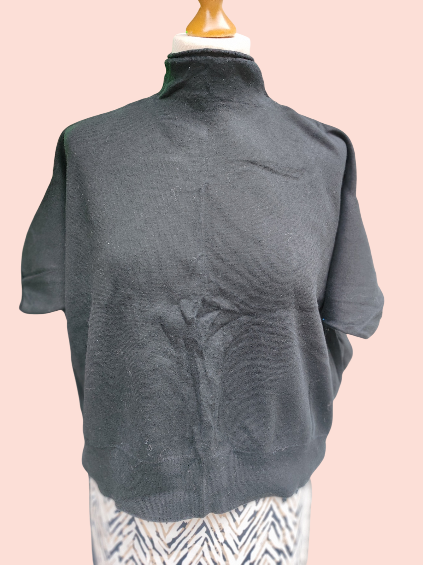 COS Pullover S Kurzarm Schwarz