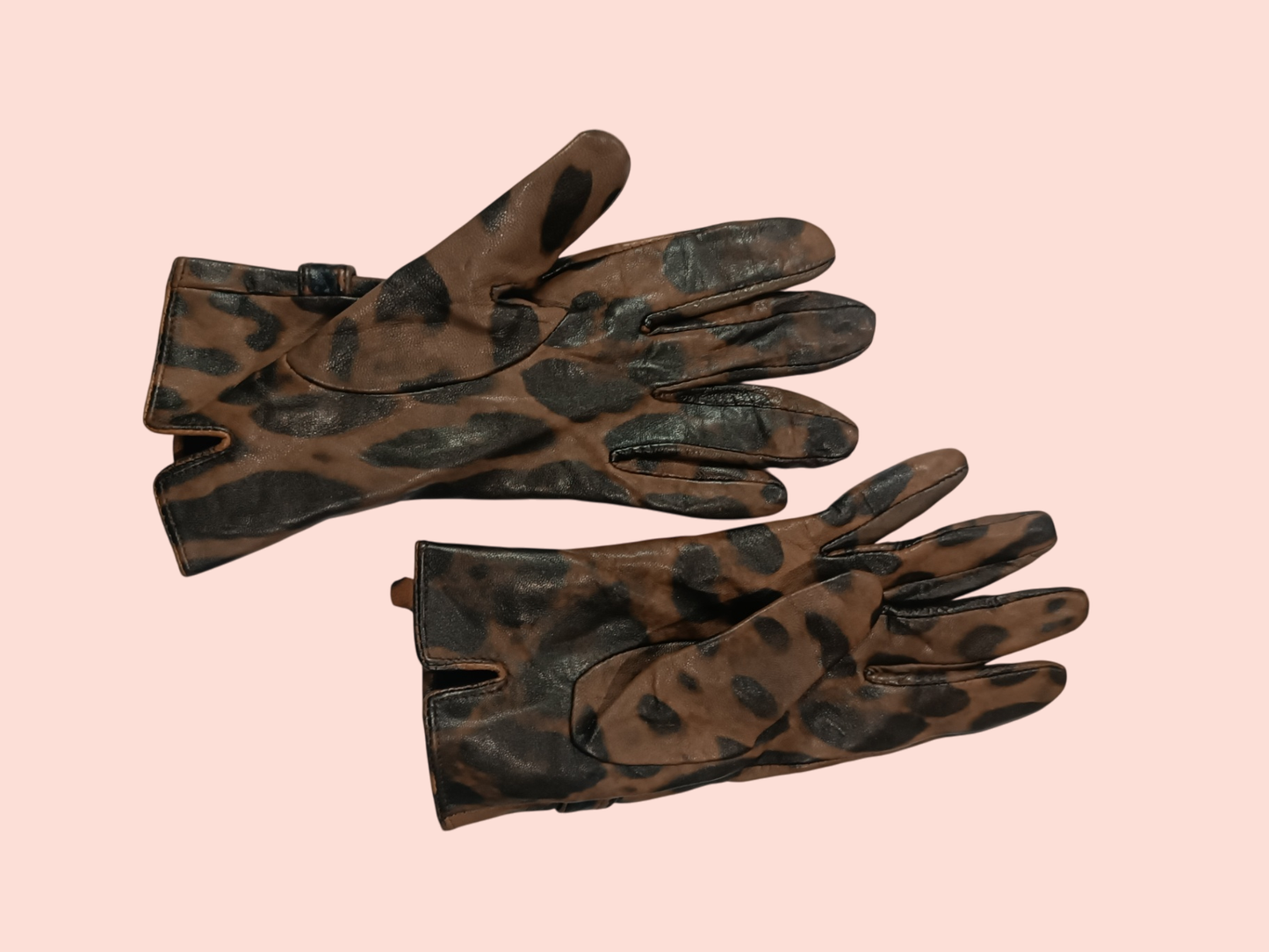 Handschuhe S Braun mit schwarz