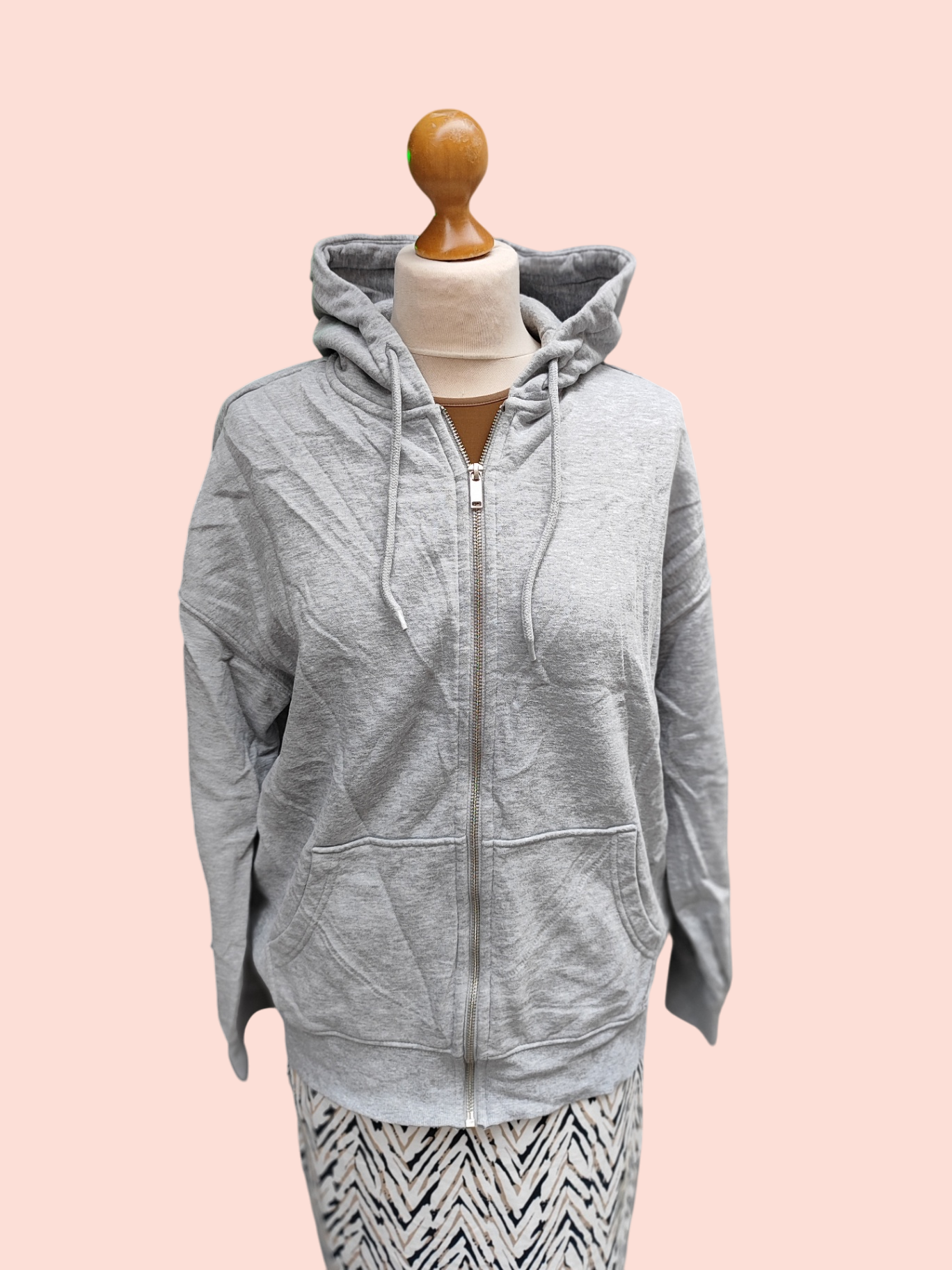 Divided H&M Weste S Grau mit weichem Innenfutter