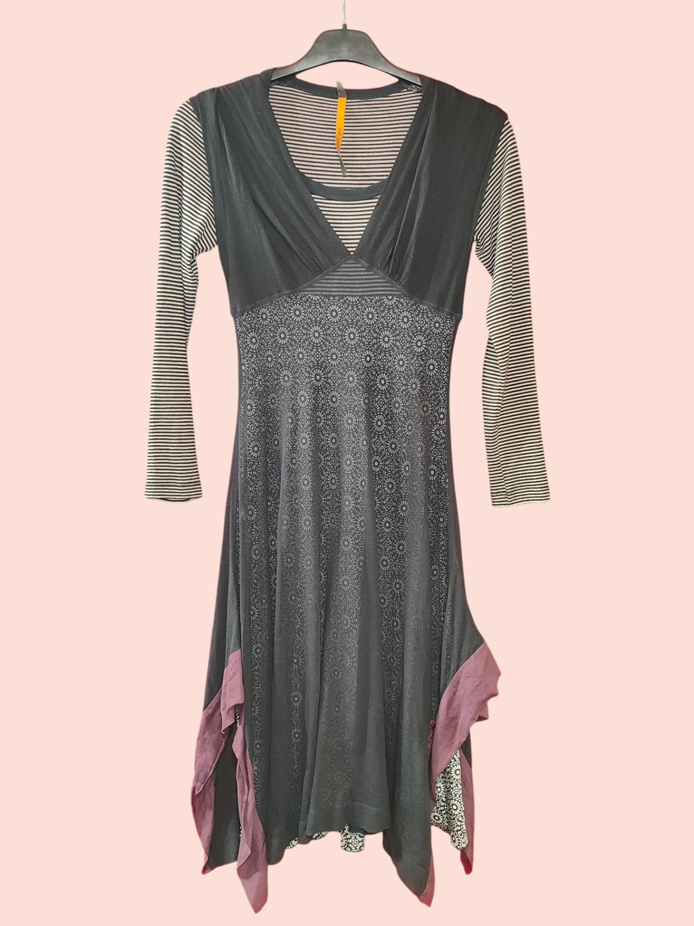 cop.copine Kleid 2in1 S Schwarz und Weiß