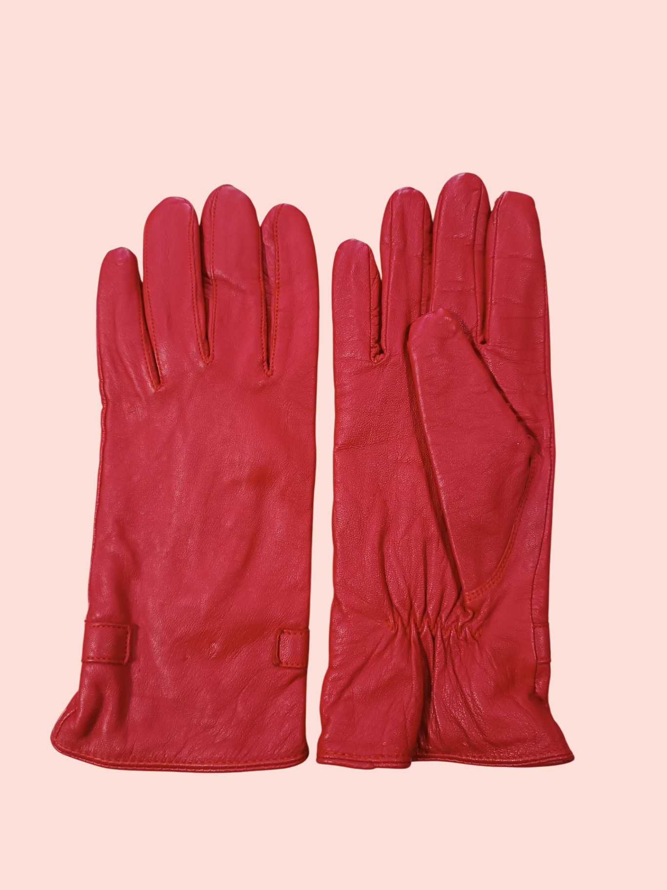 Lederhandschuhe 8 Rot