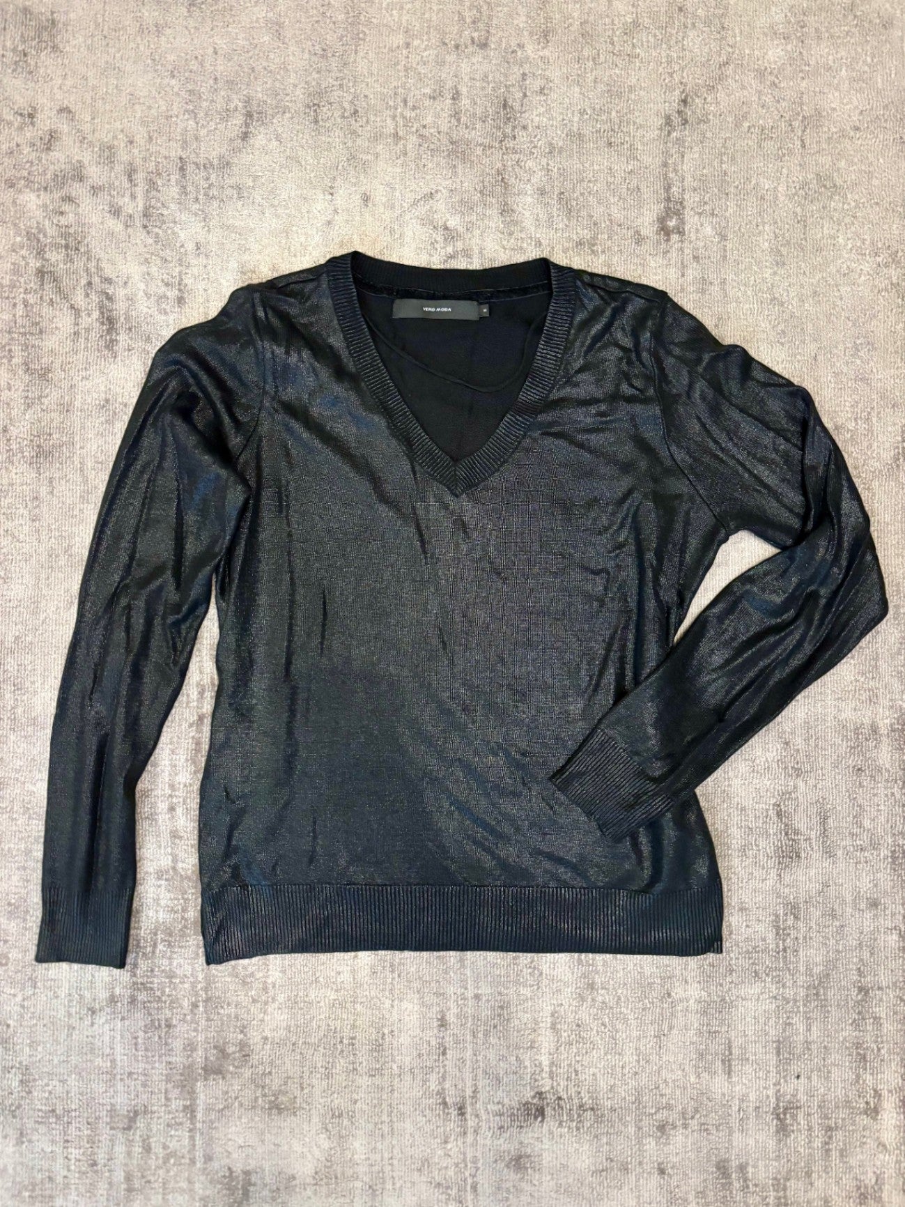 Vero Moda Pulli M Schwarz glänzend