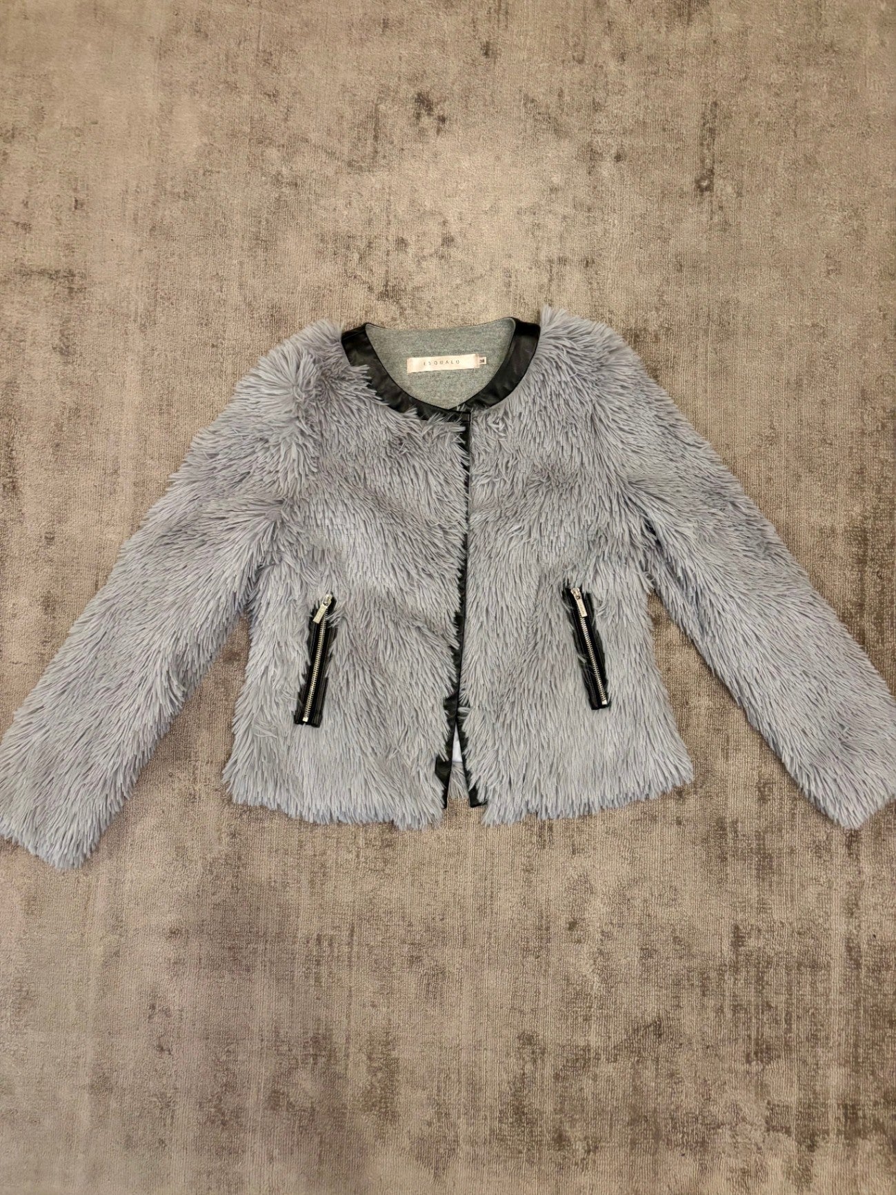 EquQualo Faux Fell Jacke 38 Grau