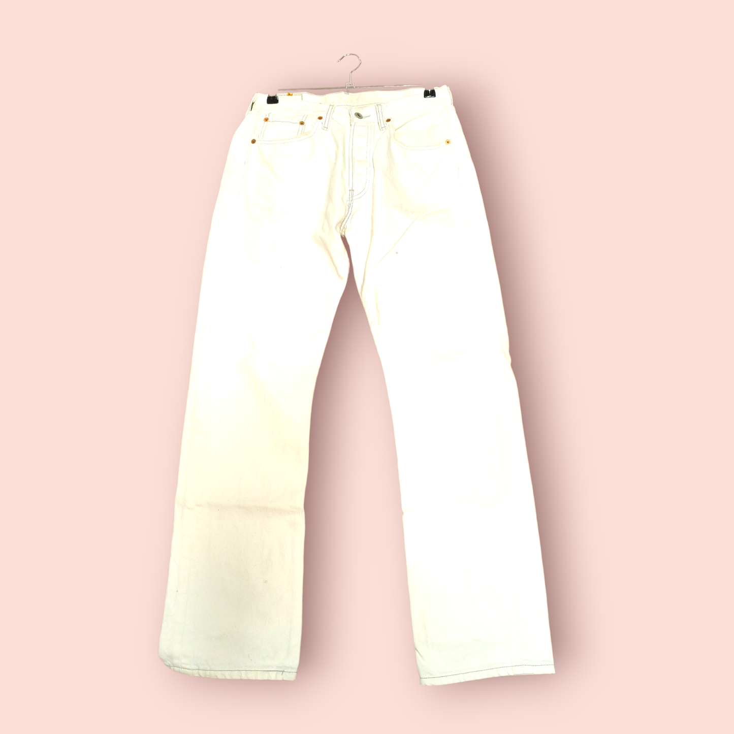 Levi's Original Riveted 501 Jeans M Weiß