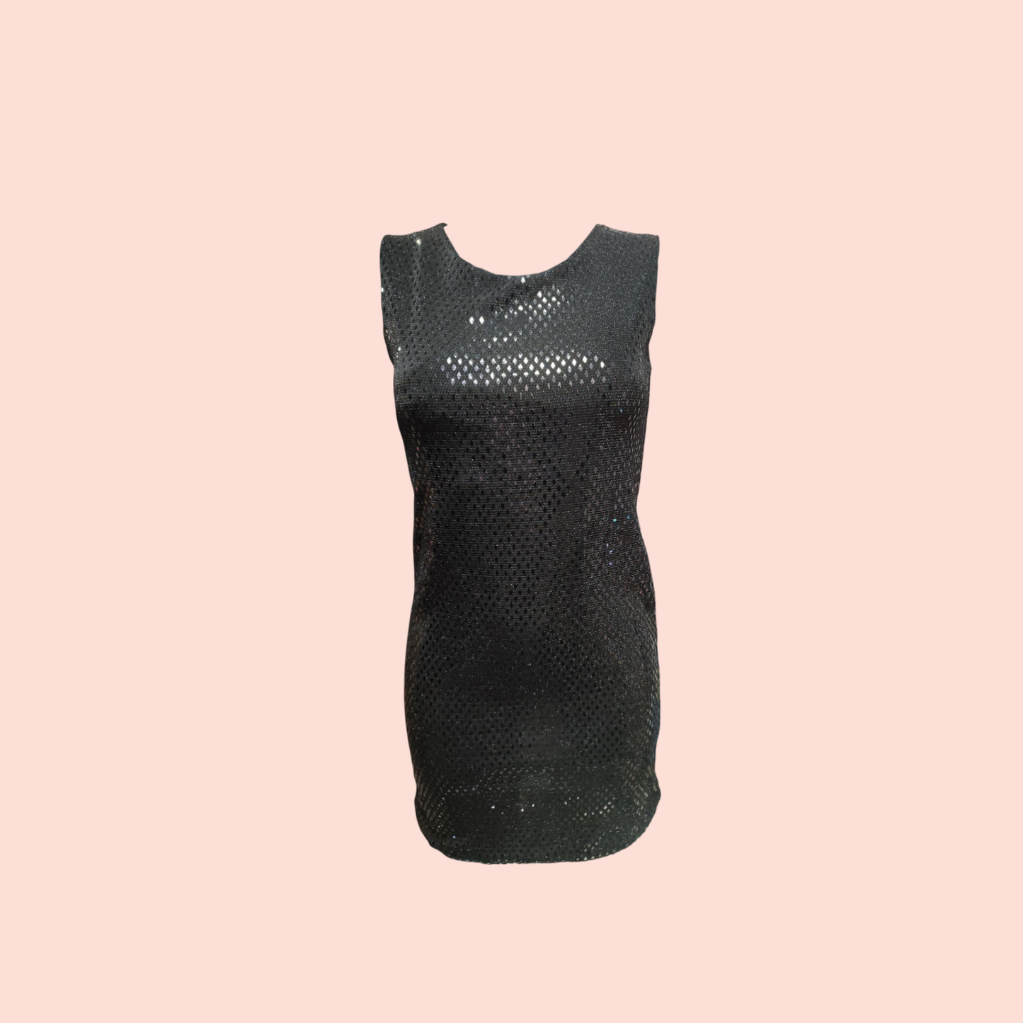 Kleid mit Pailetten S Schwarz