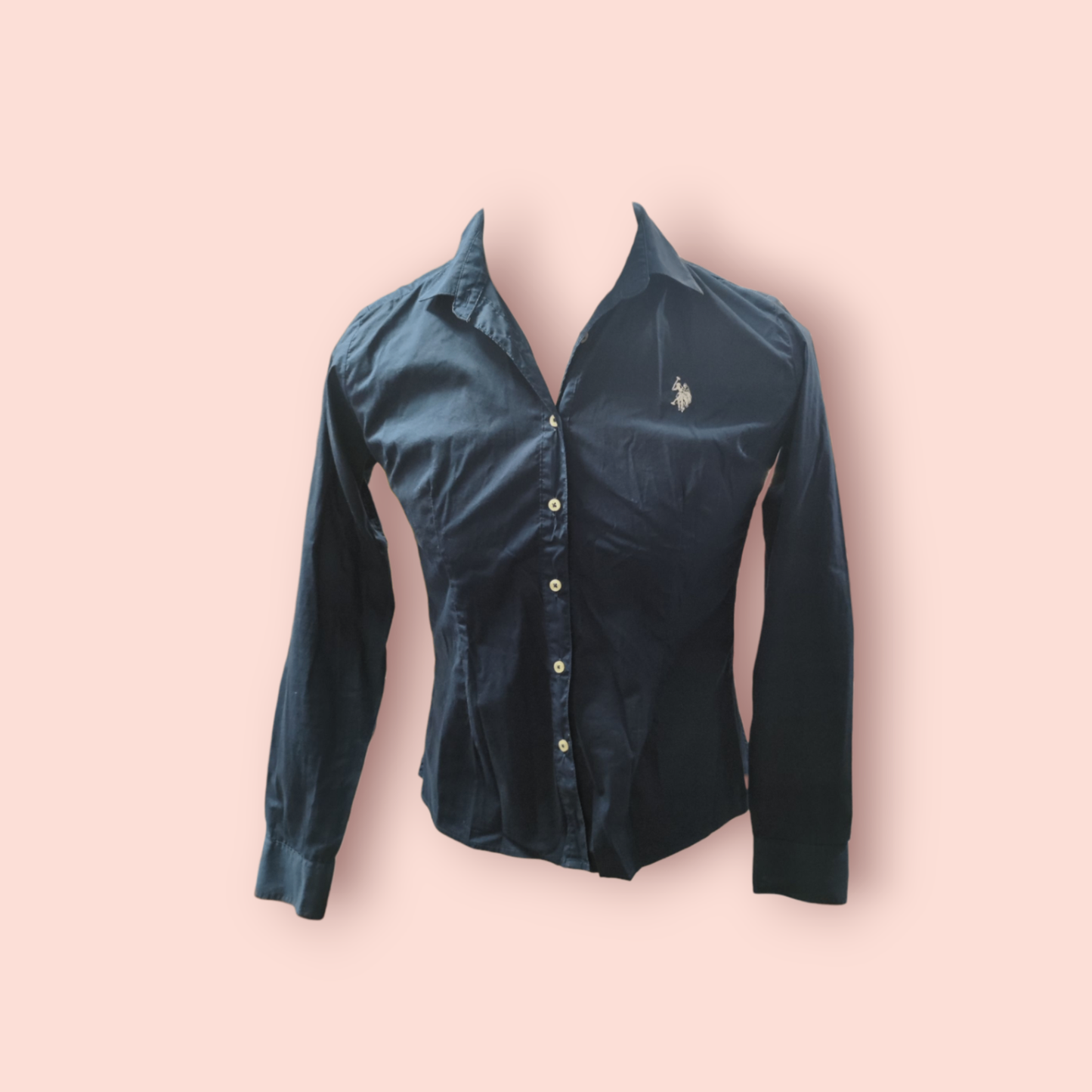 U.S. Polo Assn. Hemd M Dunkelblau mit weißem Logo