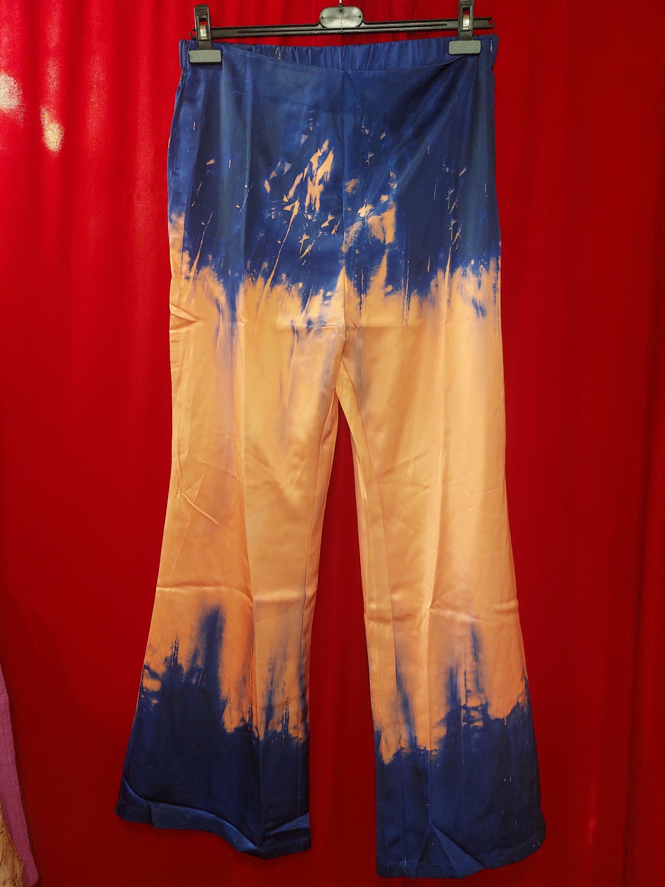 Uuozee Y2K Jeans Blau und Orange