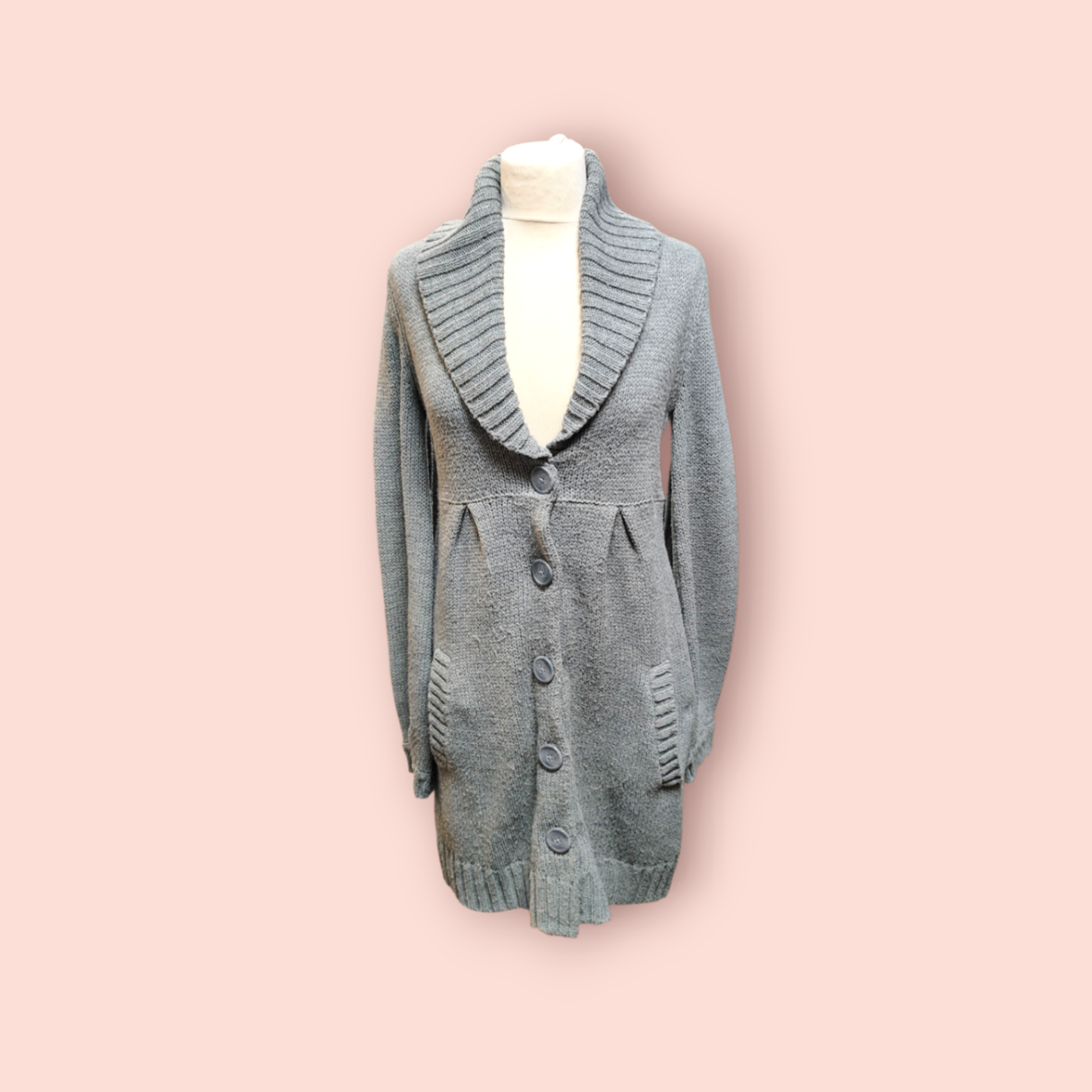 Strickjacke Grau