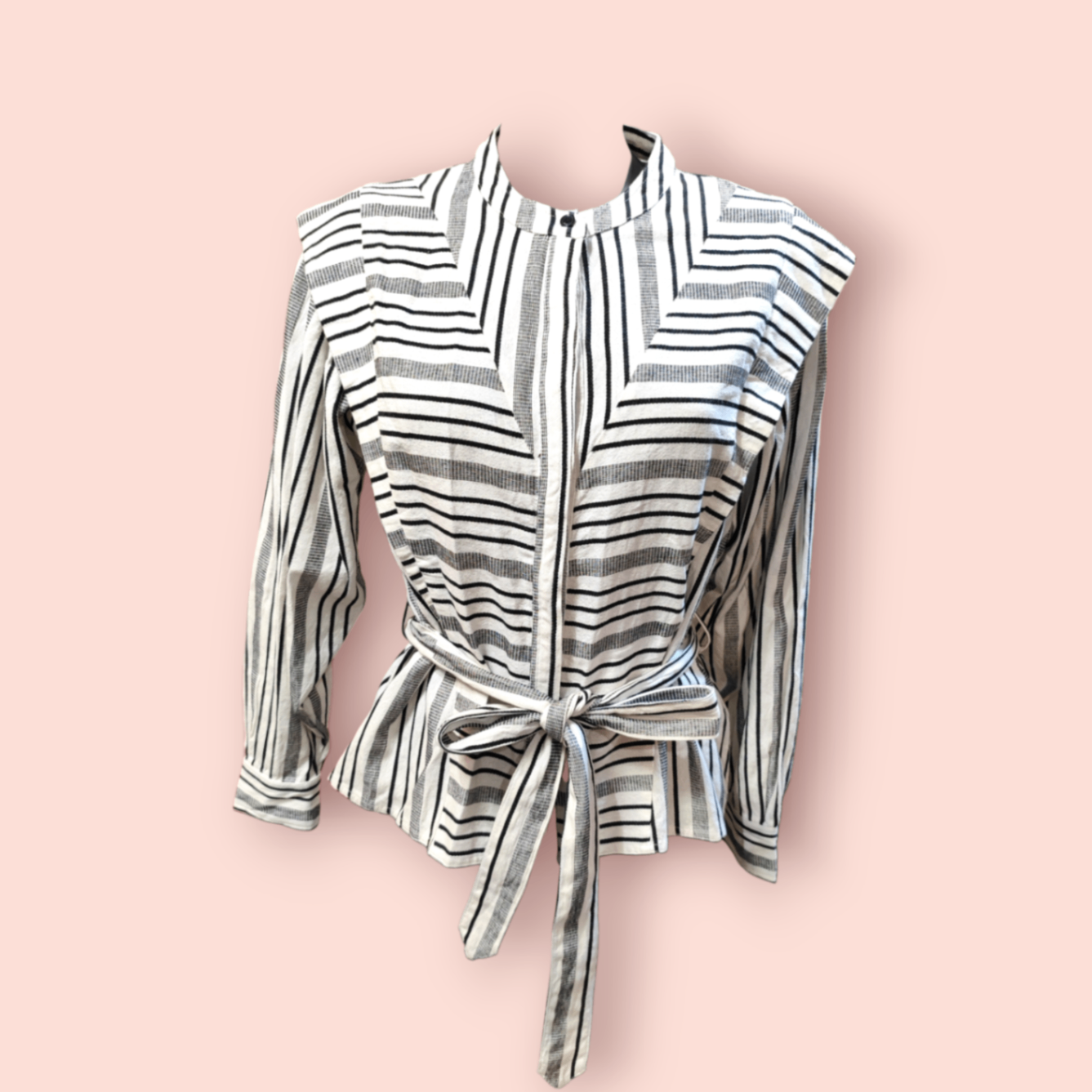 TOPSHOP Bluse S Weiß und Schwarz