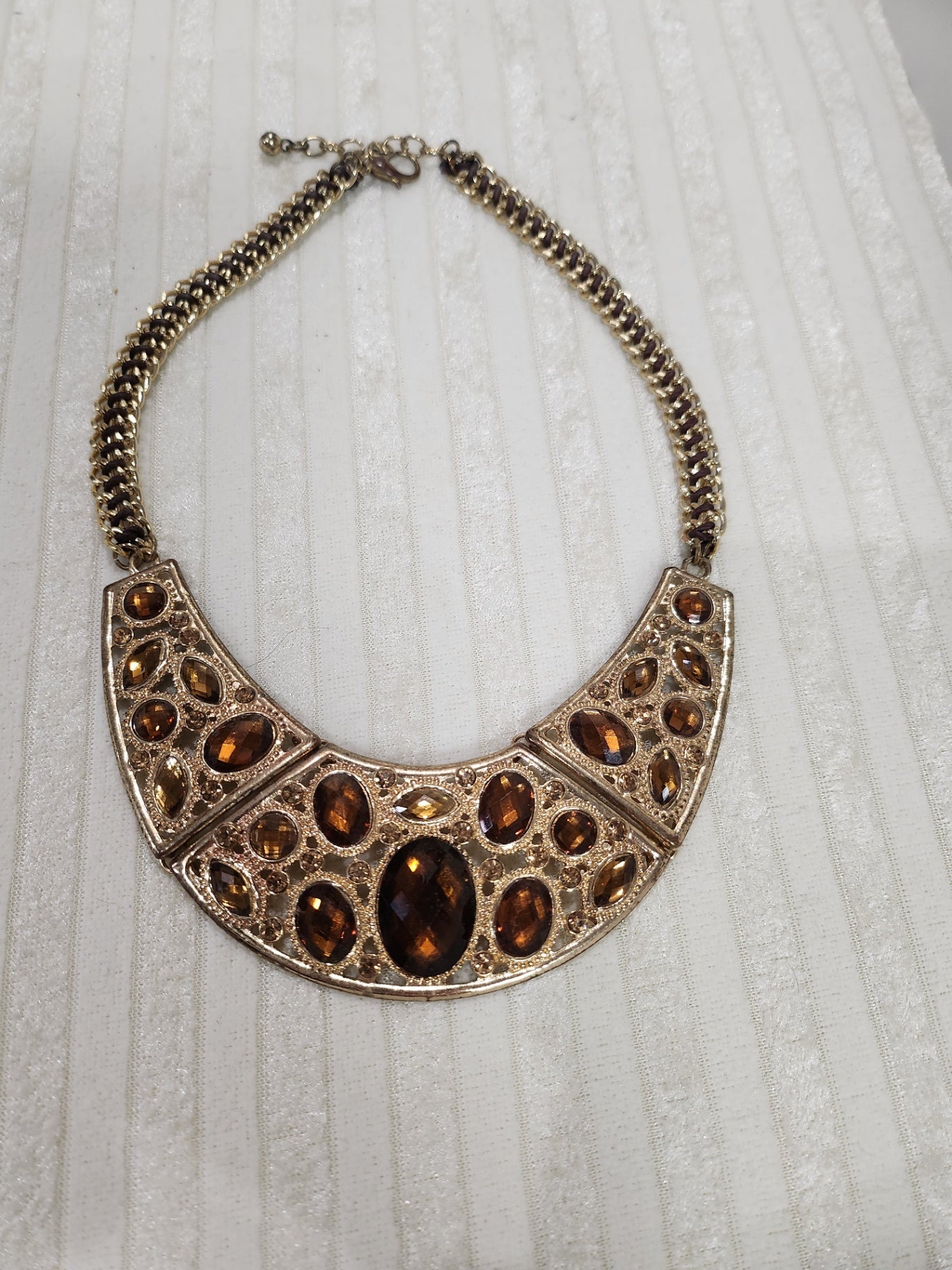 Halskette Gold-braun