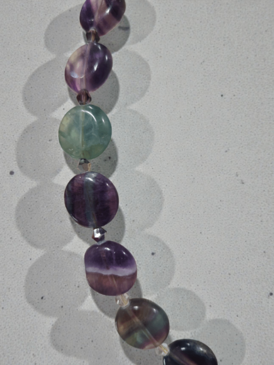 Fluorit Halskette (neu, handgemacht)