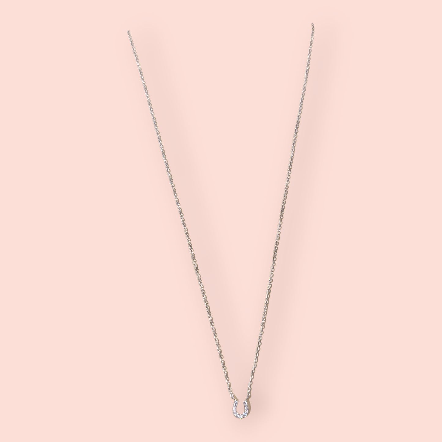 Halskette Echtsilber mit Hufeisen Anhänger