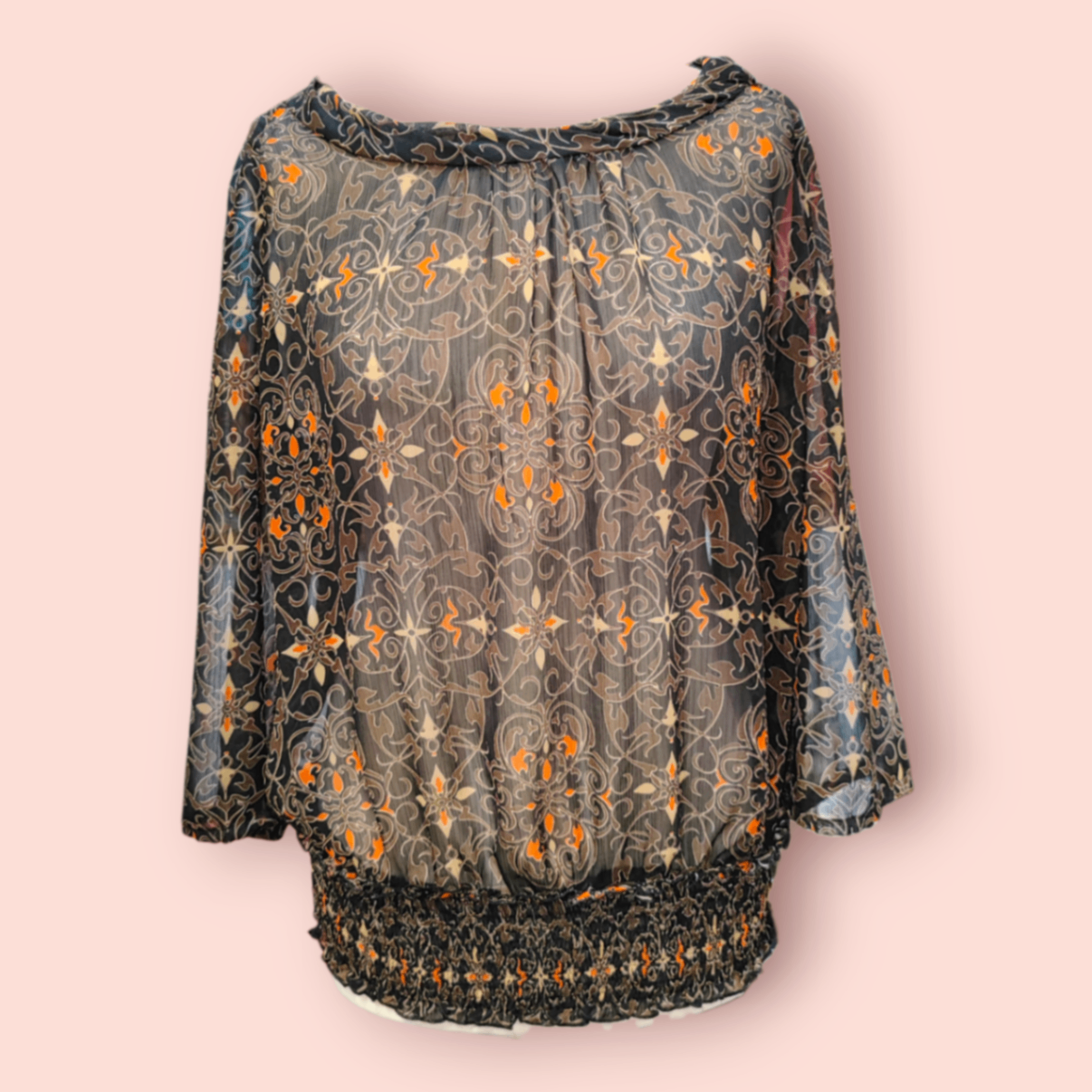 G.W. Bluse M/L Schwarz/Bunt