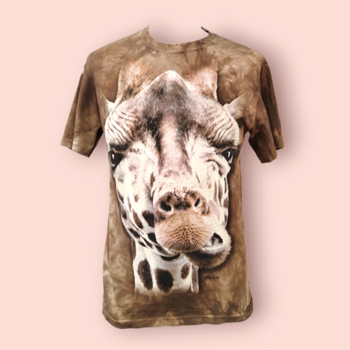 The Mountain T-Shirt S Braun mit Giraffen-Druck