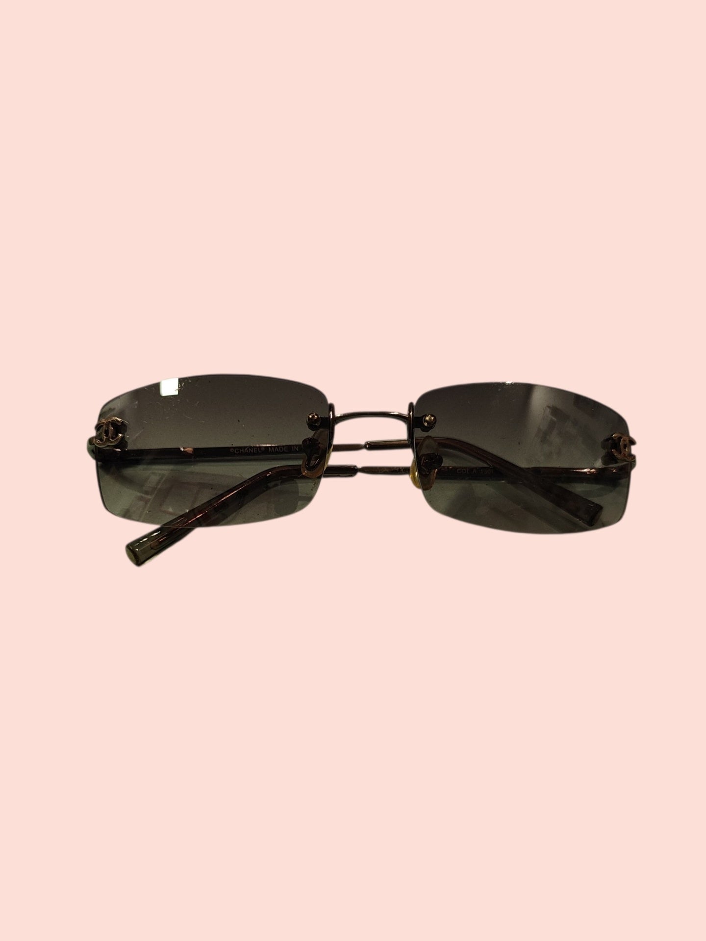 Vintage Chanel Sonnenbrille Dunkelgrau