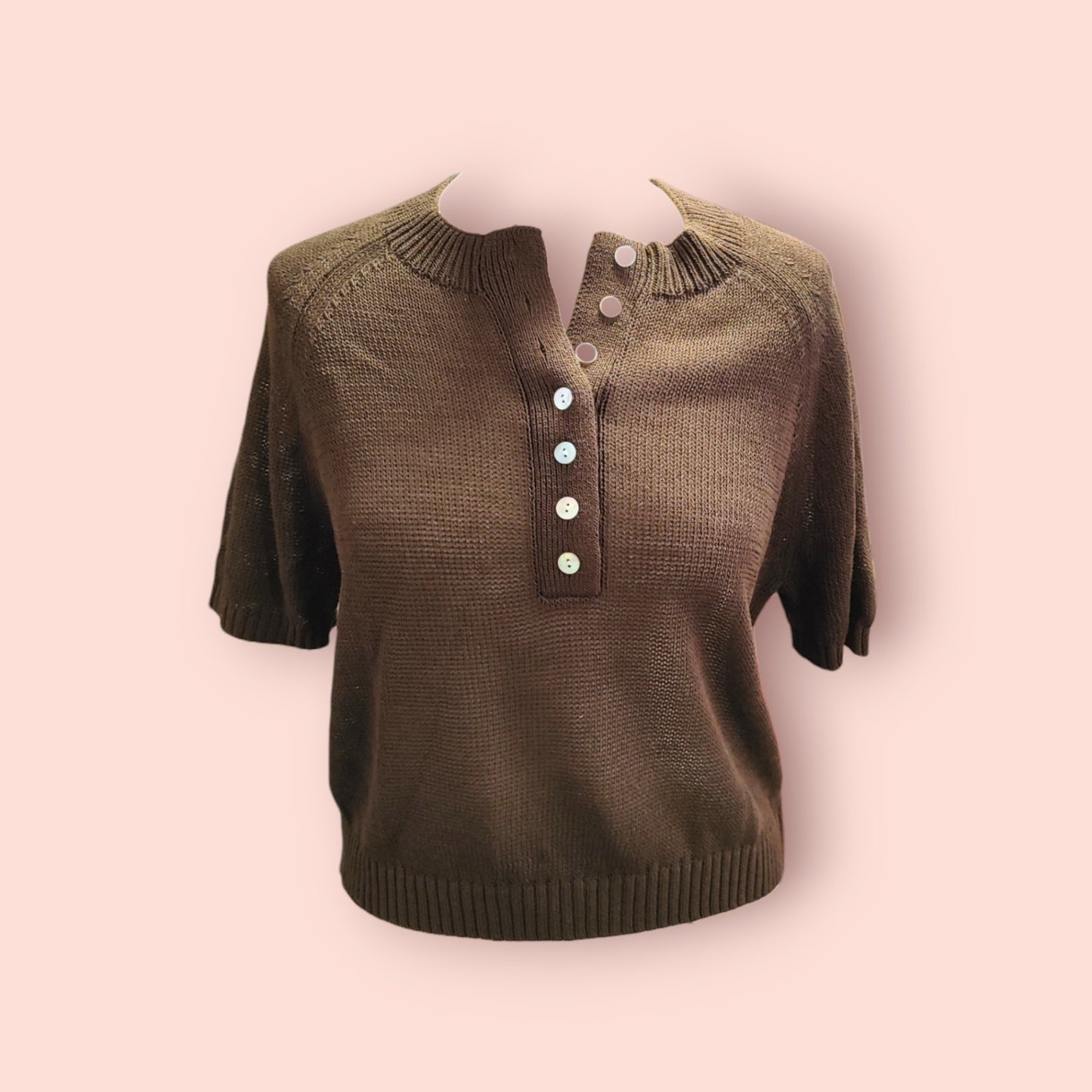Zara Strickshirt S Beige