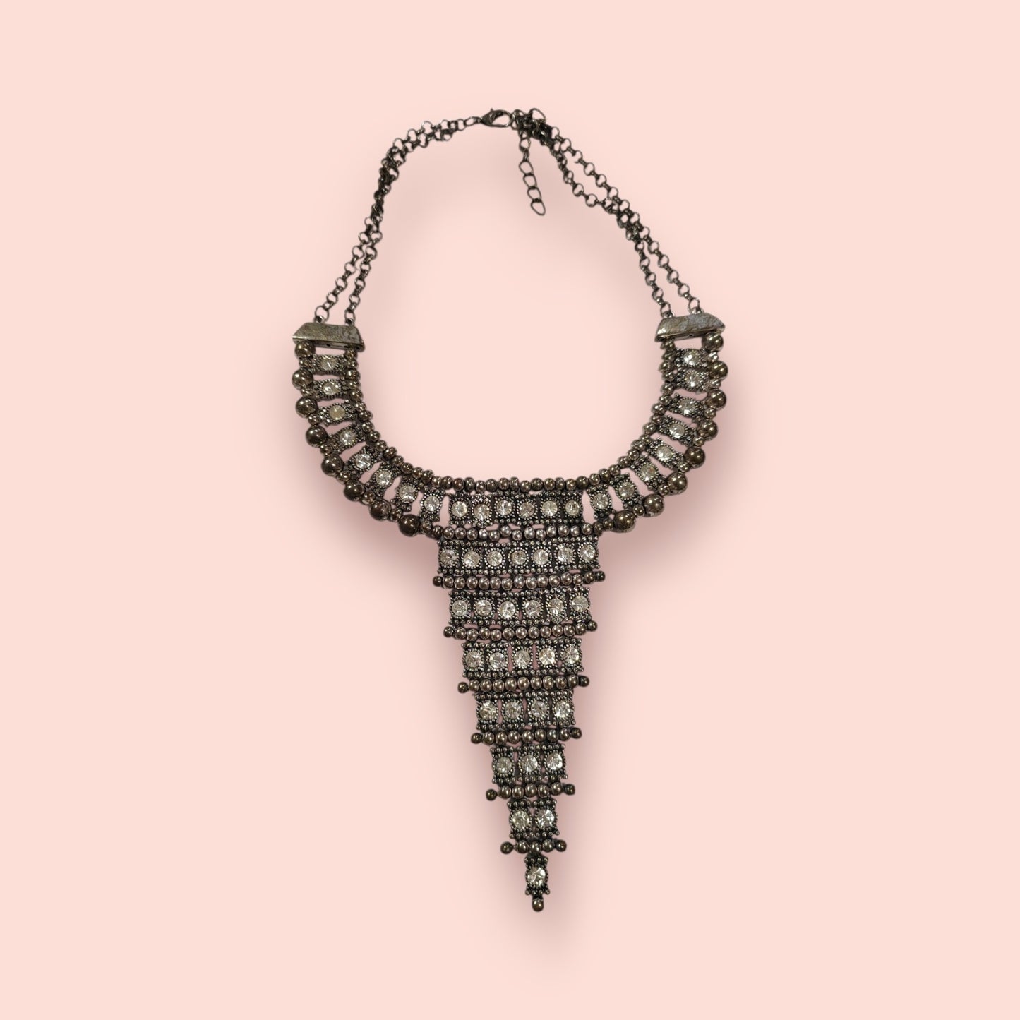 Halskette Silber mit Strass