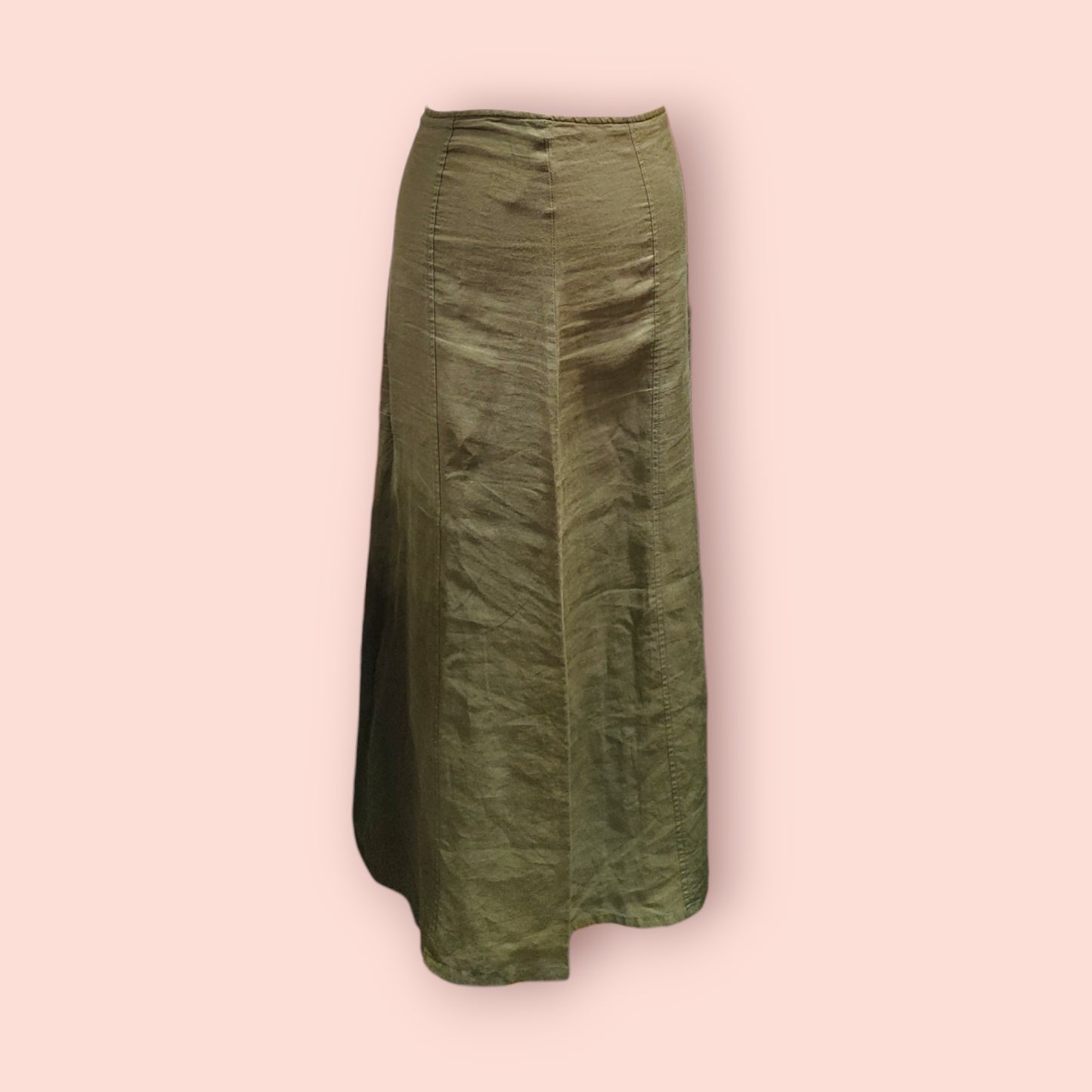 United Colors of Benetton Leinenrock S/M Olivegrün