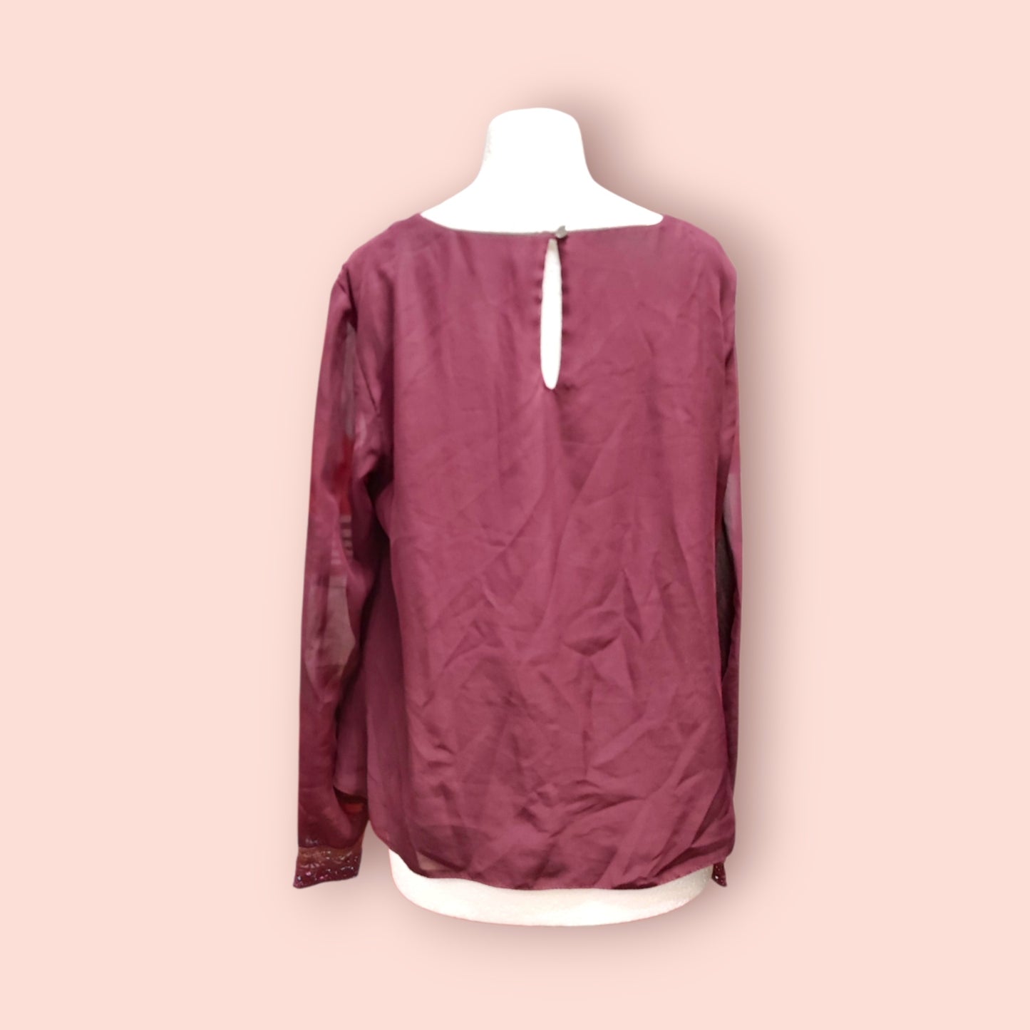 Clockhouse Bluse 38 Bordeaux