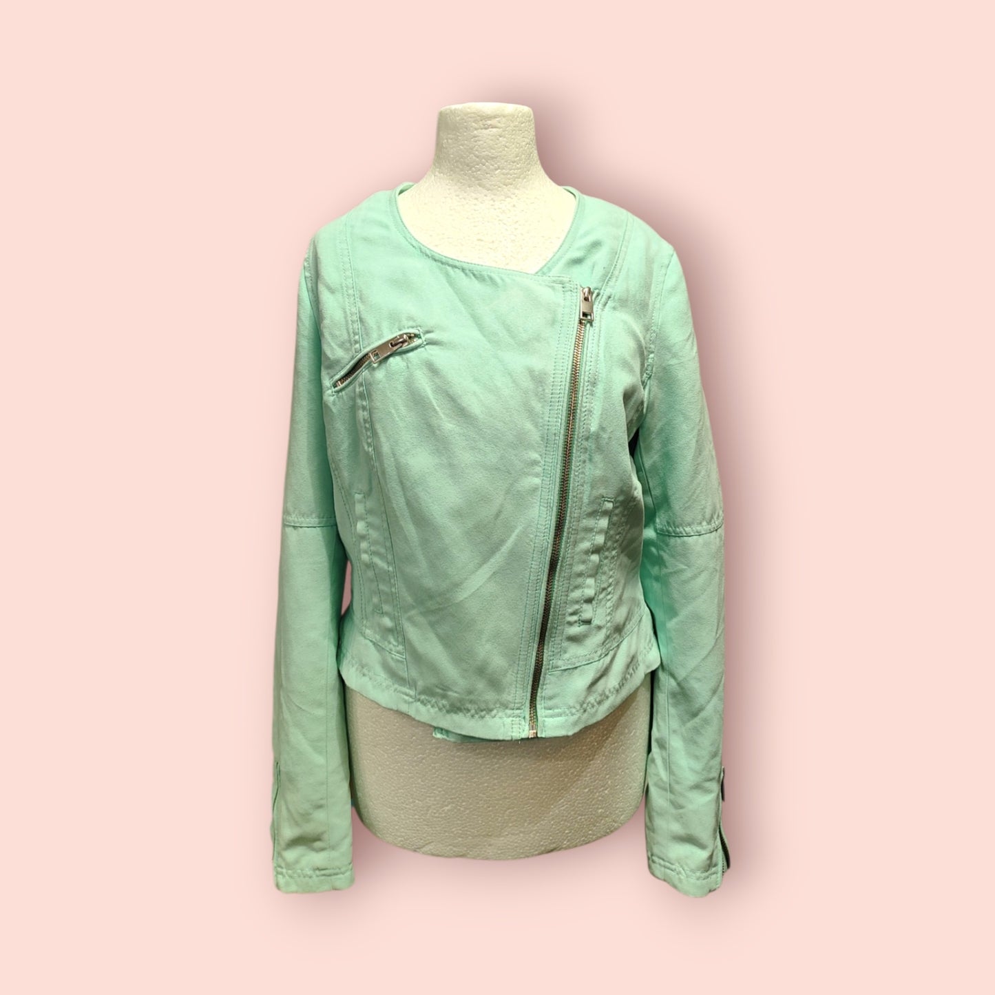 Livre Wildlederjacke 36 Mintgrün