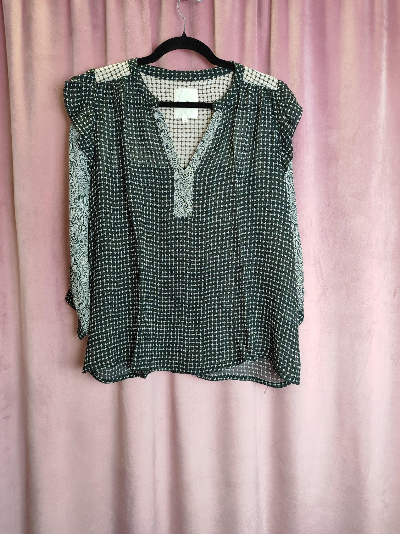 Part Two Bluse M Schwarz, Beige