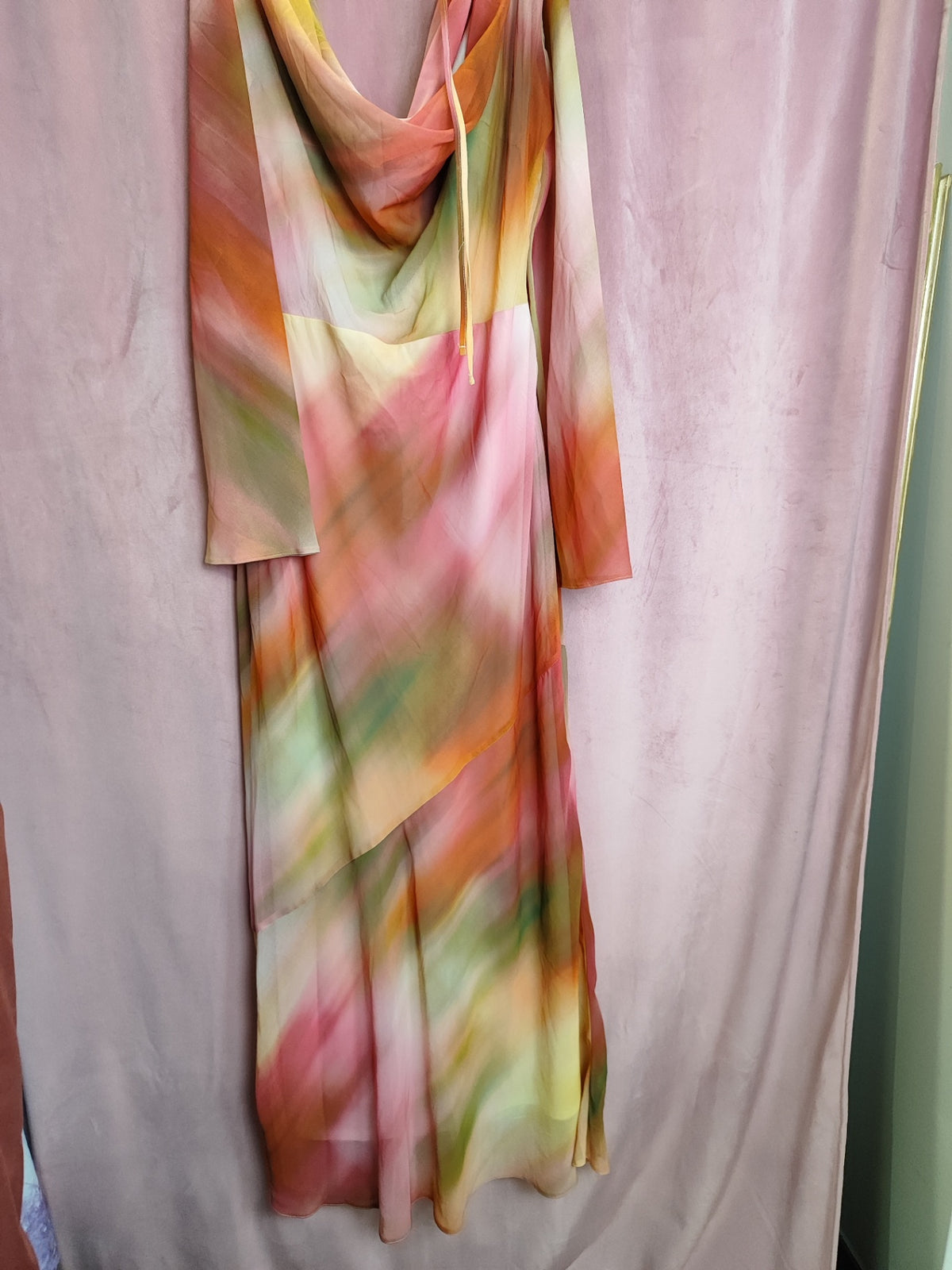 Kleid L Pastellfarben