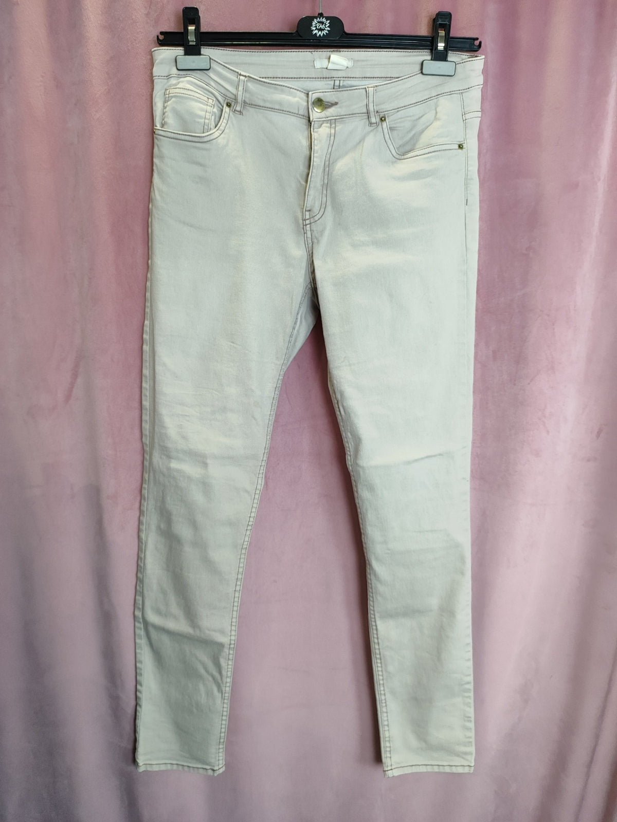 H&M Jeans M Creme