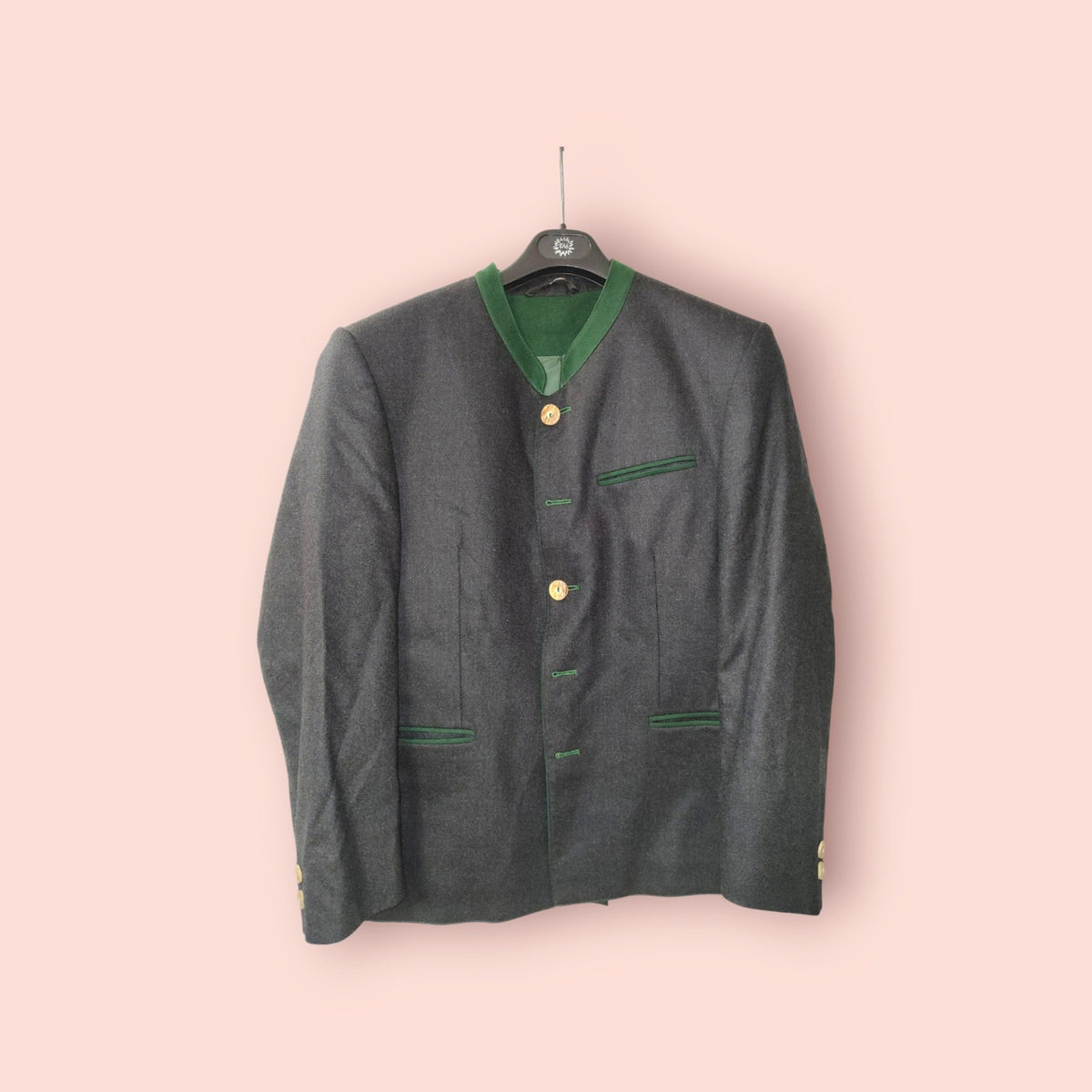 Blazer M Grau mit grünen Akzenten
