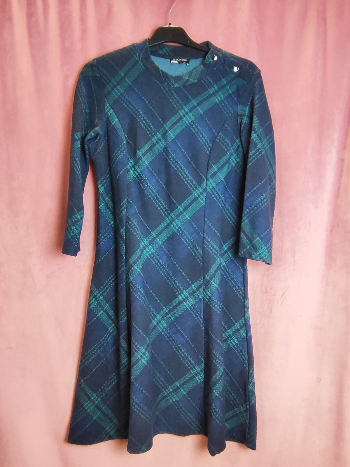 Yessica Kleid L Blau und Grün