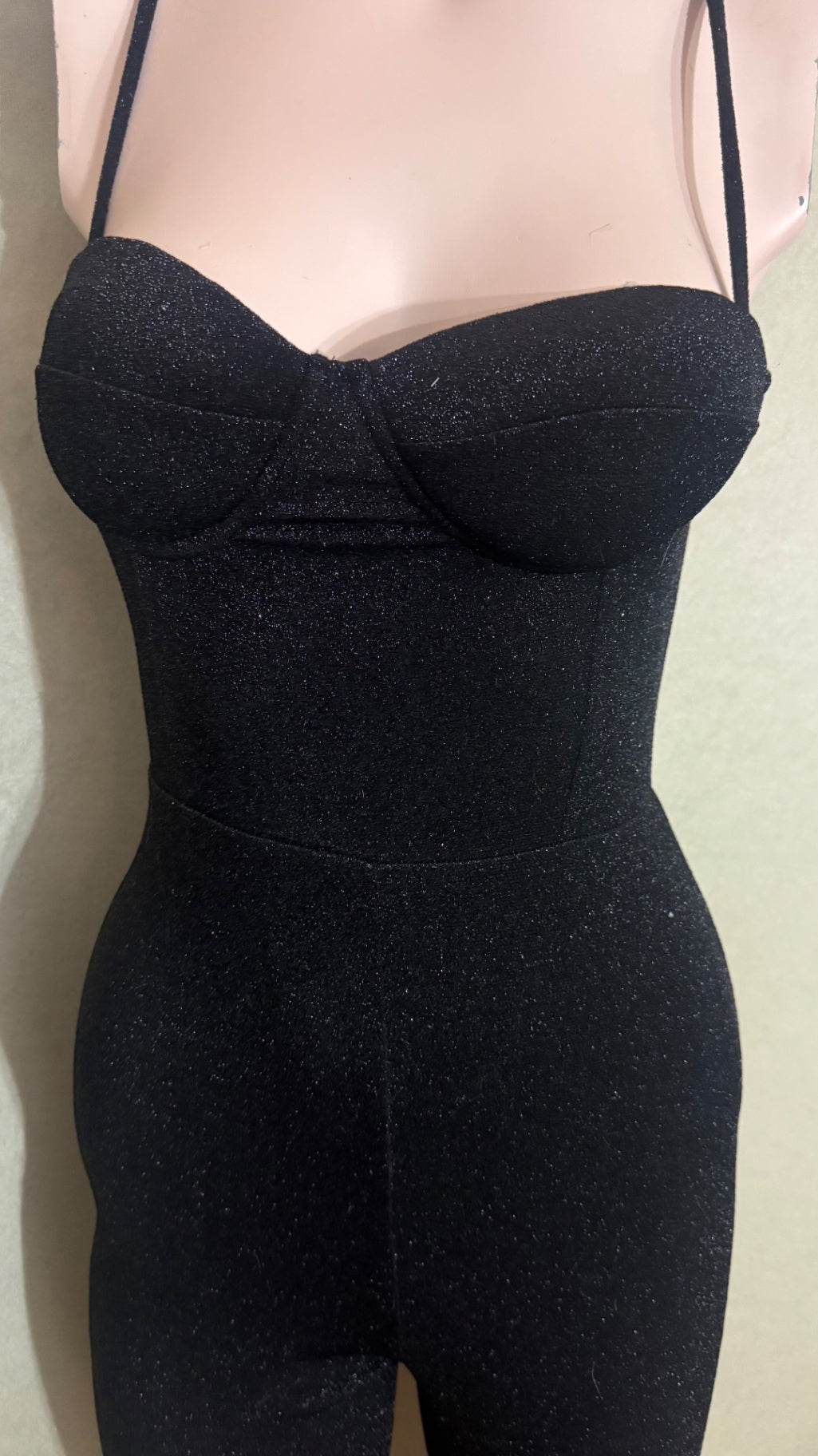Kikiriki Jumpsuit S Schwarz mit Glitzer