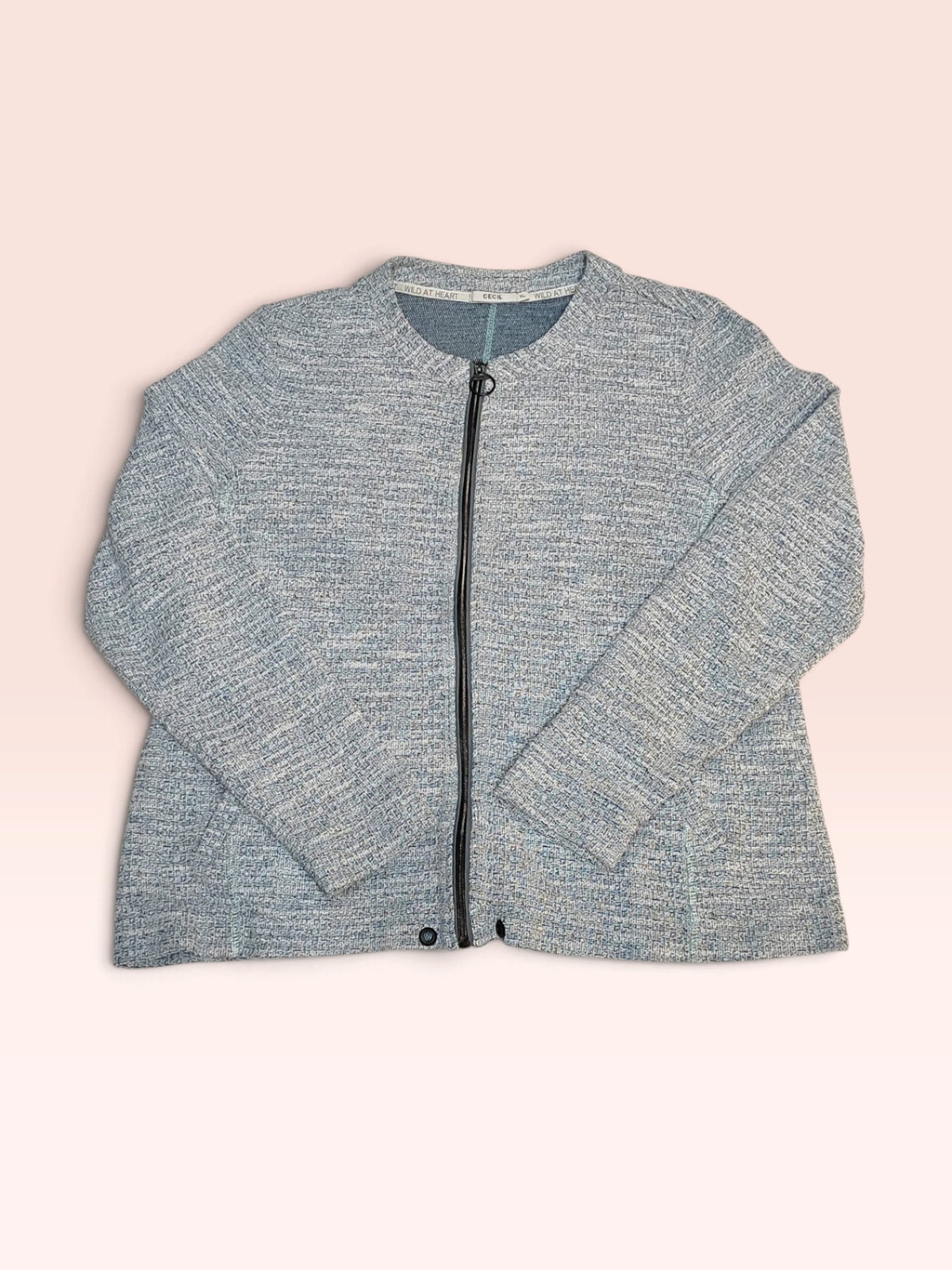 CECIL Blazer XL Grau-blau meliert