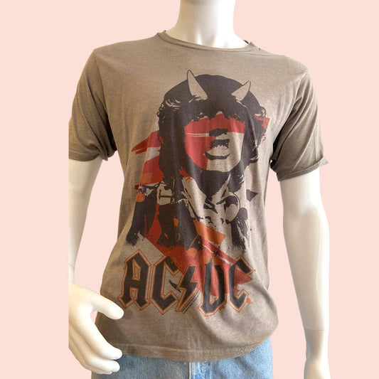 AC/DC T-Shirt M Braun