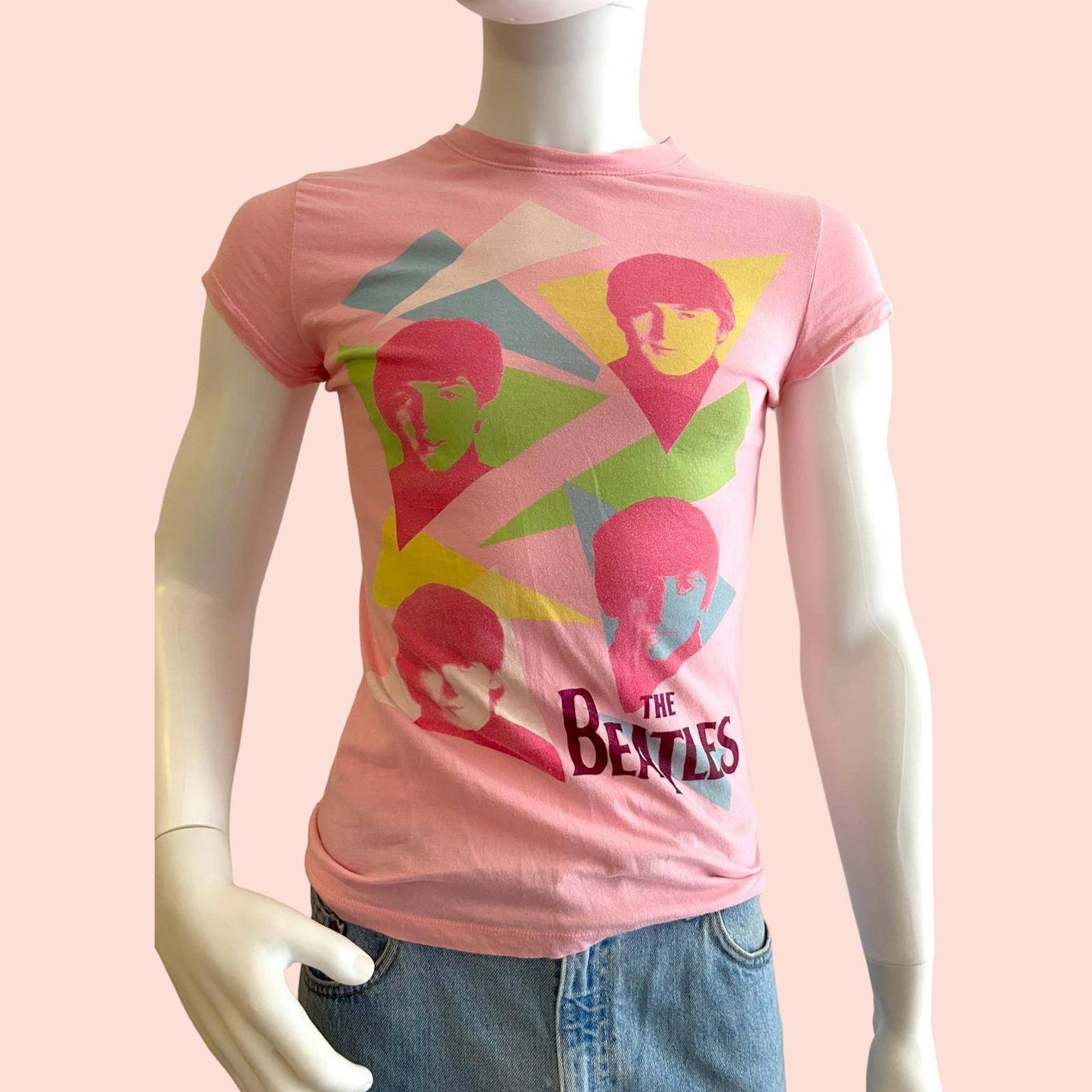 Beatles T-Shirt S Rosa