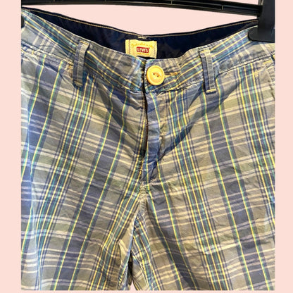 Levi's Shorts M Blau kariert