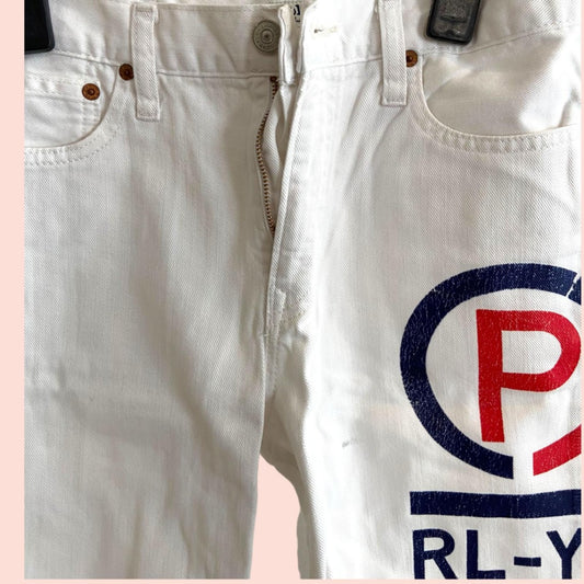 Ralph Lauren Kurze Hose L Weiß