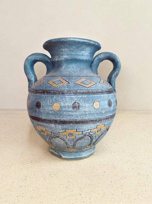 Keramik Vase Blau