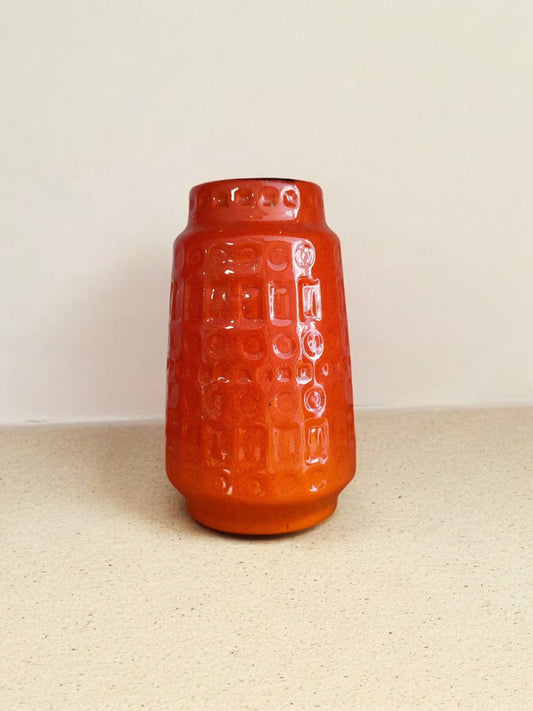 Vintage Vase Mittel Rot