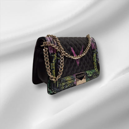 Valentino Umhängetasche Schwarz mit bunten Details