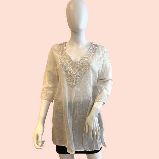 Bluse XL Beige