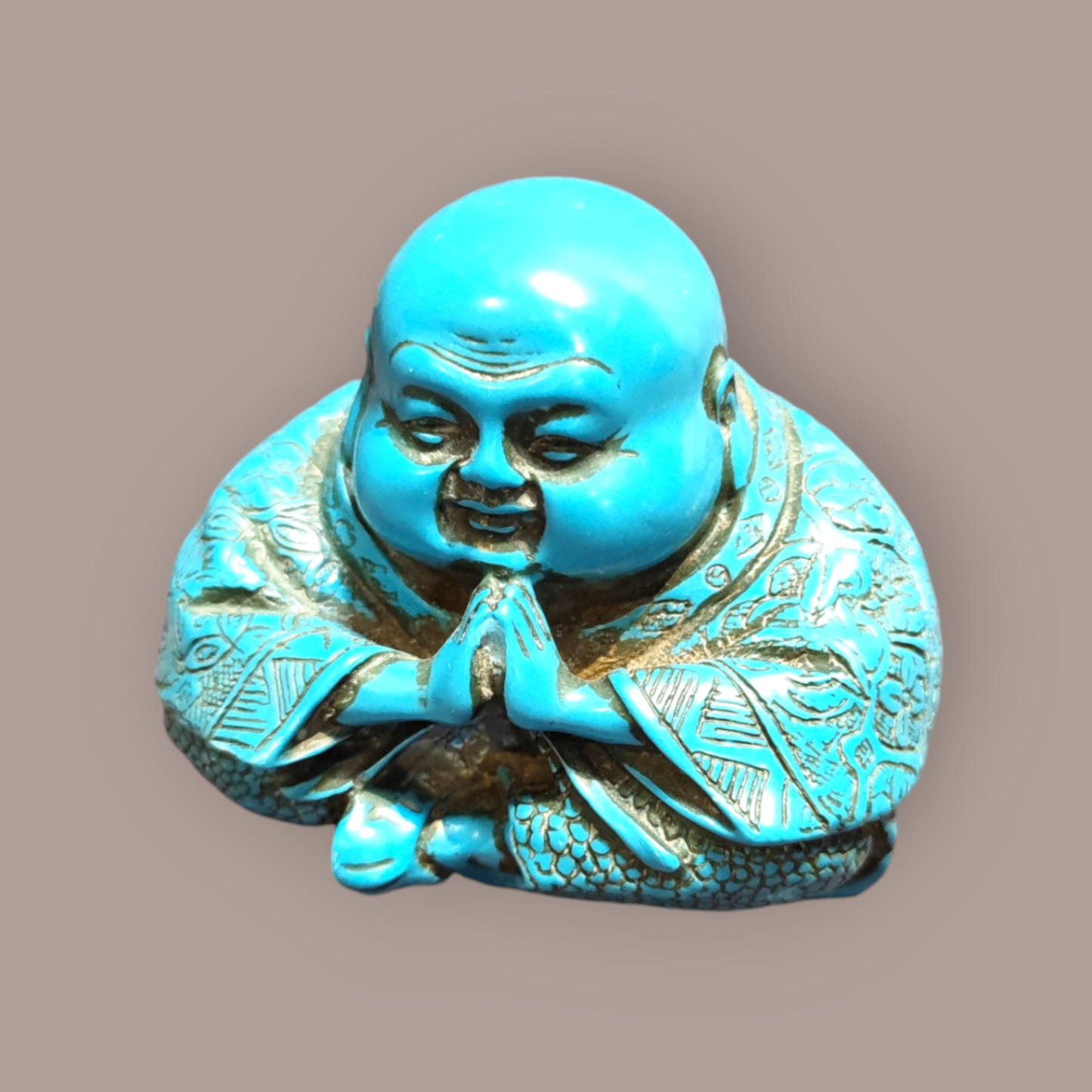 Buddha Dekorationsfigur Blau