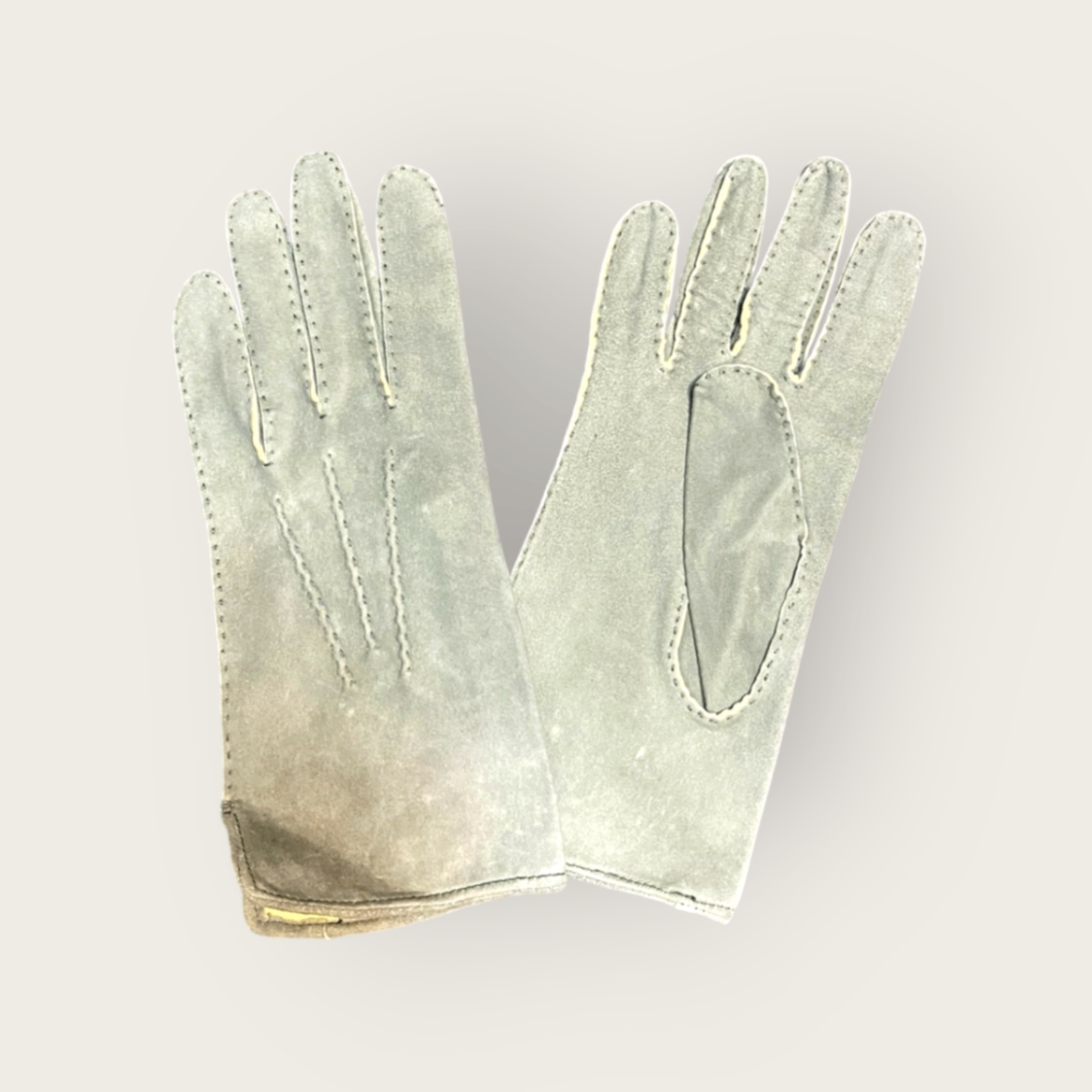 Lammleder Handschuhe Grau