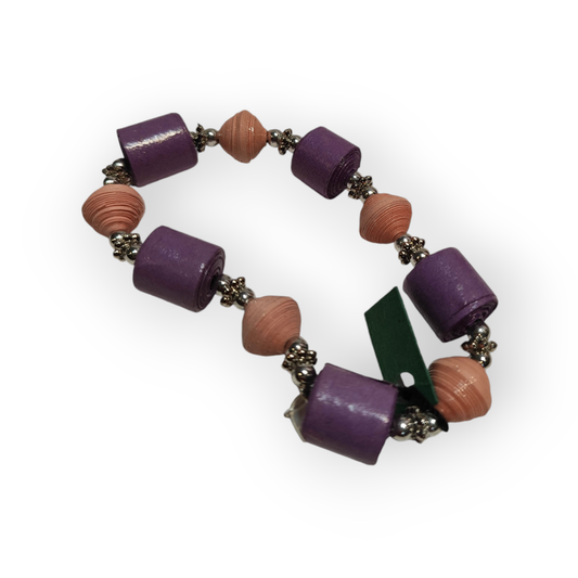 B Impuls Armband Lila und Rosa