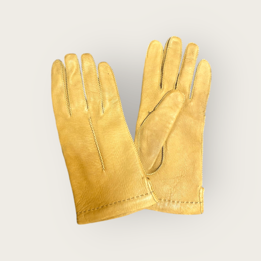 Handschuhe Leder Cognac