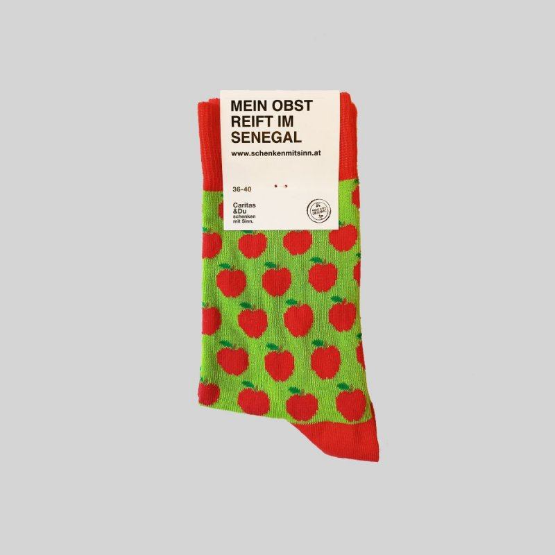 Socken Apfel