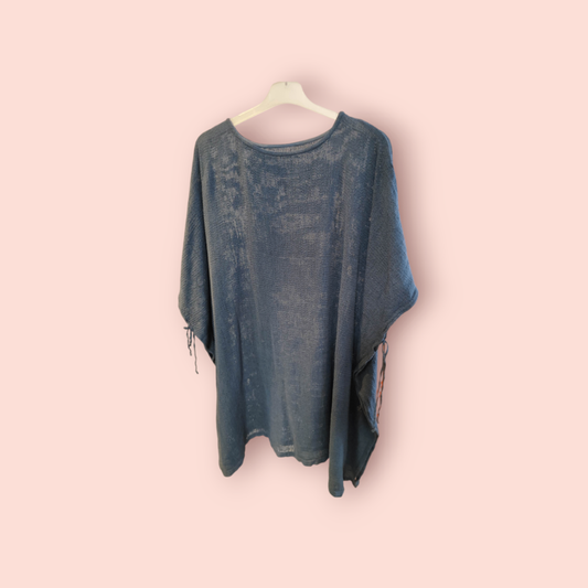 Poncho XXL Blau