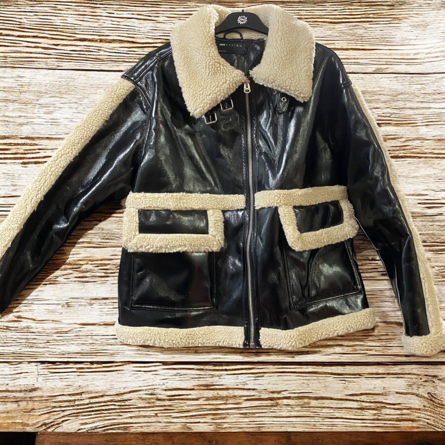 Asos Jacke L Schwarz