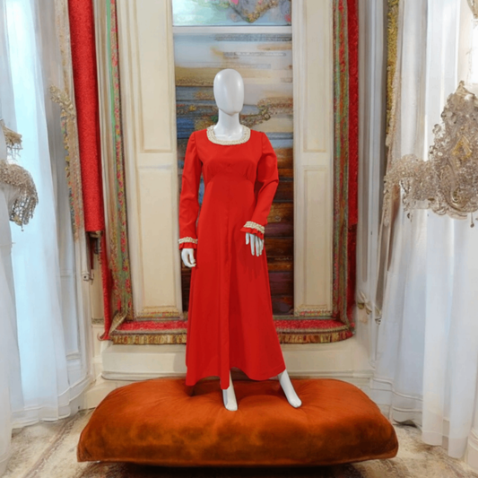 Vintage Kleid S Rot