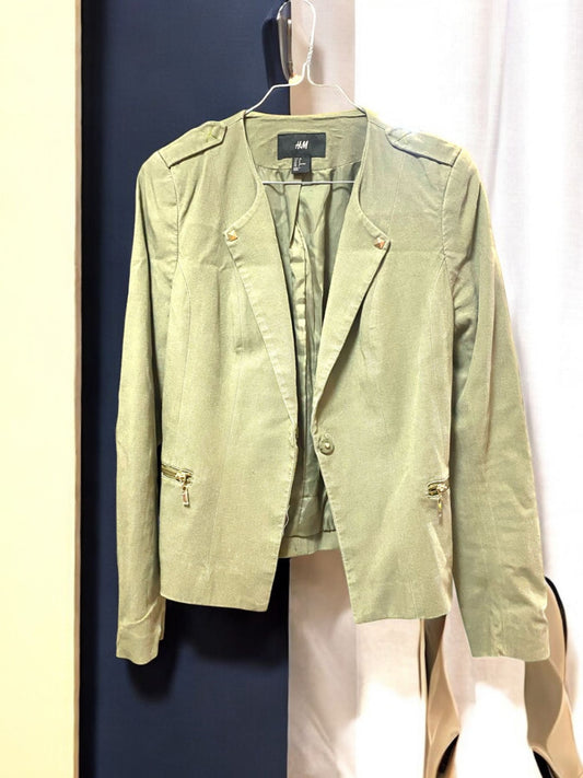 H&M Blazer 38 Olivgrün